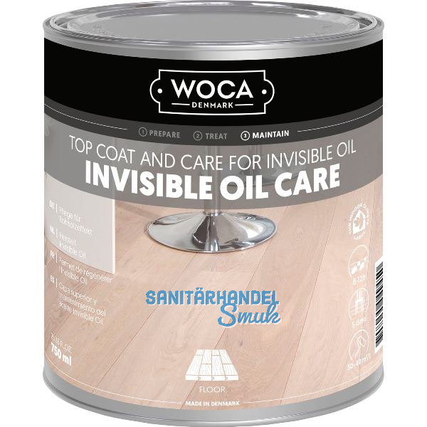WOCA Invisible �l Pflege 0,75 Liter