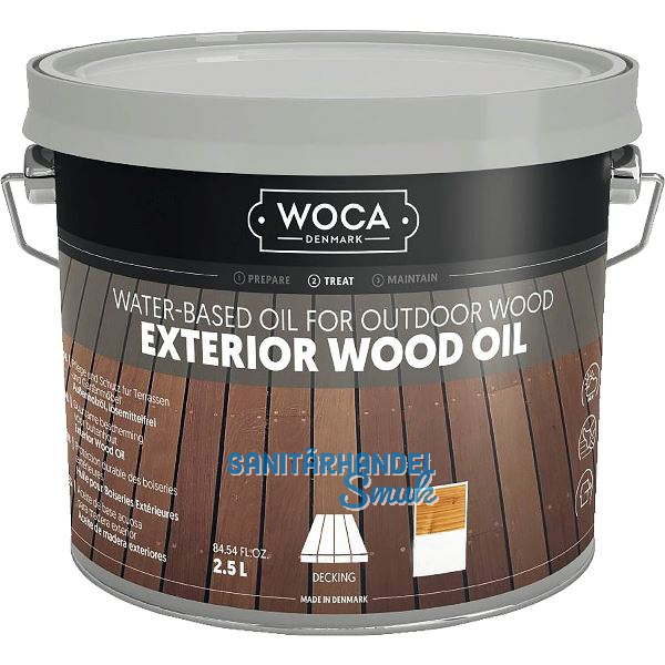 WOCA Exterior �l, natur 2,5 Liter