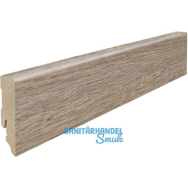 DISANO Sockelleiste Eiche graubraun lebhaft, 16/58
