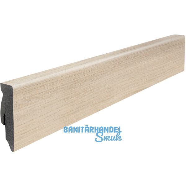 HARO Laminat Sockelleiste Bergeiche wei�, 16/58