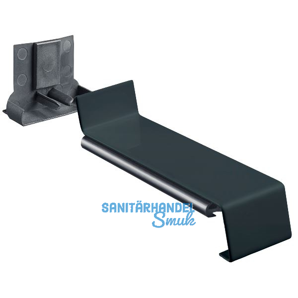 Verbinder Standard 25 mit Dichtteil Alu anthrazit lackiert gerader Sto� 300 mm