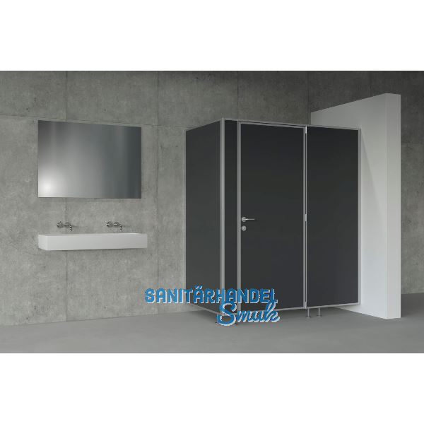 SOLIDO WC Trennwandsystem anthrazit