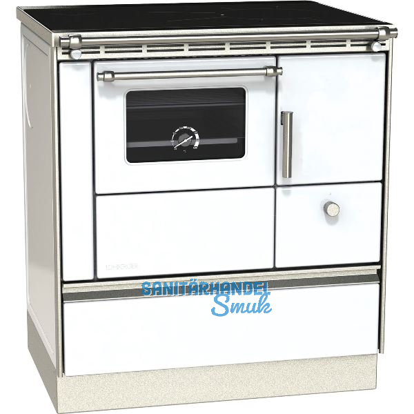 LOHBERGER Festbrennstoffherd Rega 75 Wei�