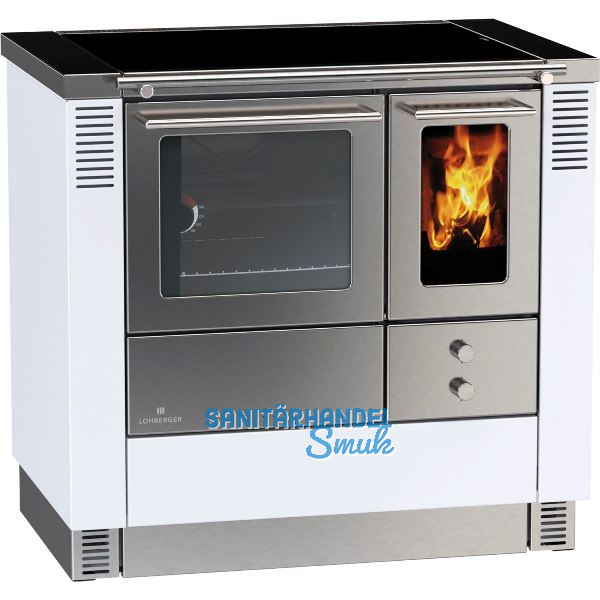 LOHBERGER Festbrennstoffherd LC 75 B Edition, Wei�