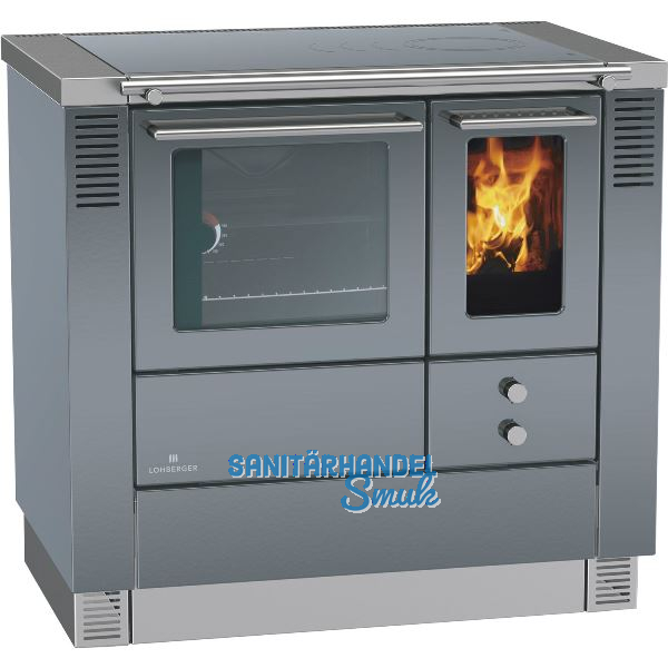 LOHBERGER Festbrennstoffherd LC 75 B Edition, Anthrazit-metallic