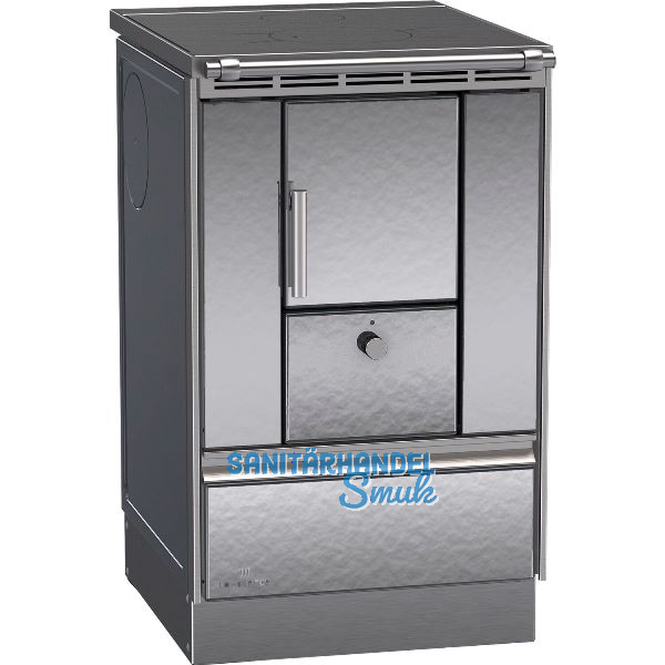 LOHBERGER Festbrennstoffherd Rega 50, Edelstahl