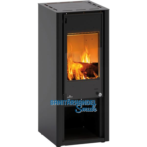 LOHBERGER Festbrennstoffherd Cook Me, Schwarz matt