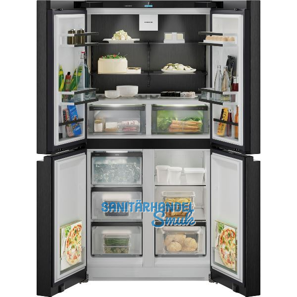 LIEBHERR French Door K�hl-Gefrierkombination MBbsdi 9024, BlackSteel