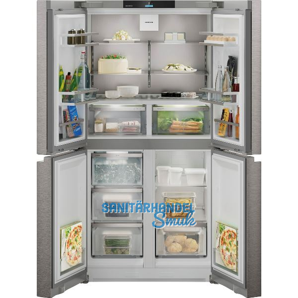 LIEBHERR French Door K�hl-Gefrierkombination MBsddi 9024, SmartSteel/Silber