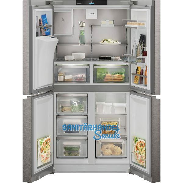 LIEBHERR French Door K�hl-Gefrierkombination MBsddi 9028, SmartSteel/Silber