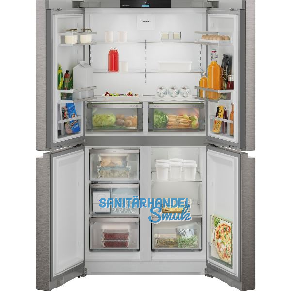 LIEBHERR French Door K�hl-Gefrierkombination Msdd 9012, Silber