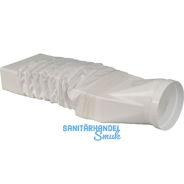 OPTIMAIRO �bergangsst�ck flexibel 222 x 89/NW 150 Kunststoff wei�