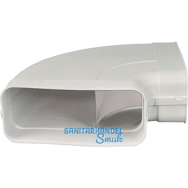 OPTIMAIRO Flachkanalbogen 90� waagerecht 222 x 89 Kunststoff wei�