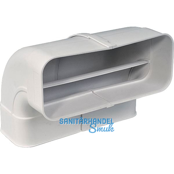 OPTIMAIRO Flachkanalbogen 90� senkrecht 222 x 89 Kunststoff wei�