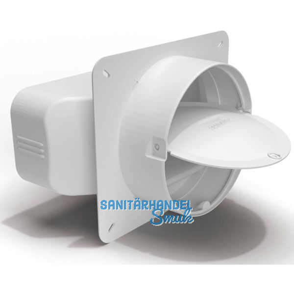 OPTIMAIRO Maueranschluss-Stutzen 222 x 89 Kunststoff wei�