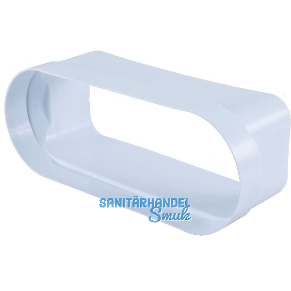 OPTIMAIRO Flachkanal-Adapter 222 x 89/Bora Kunststoff wei�