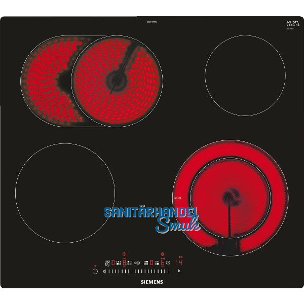 SIEMENS Kochfeld ET601FNP1E Glaskeramik Strahlungsheizung autark
