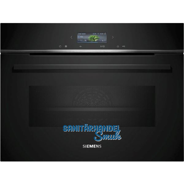 SIEMENS Kompakt-Backofen mit Mikrowellenfunktion CM724G1B1 Schwarz