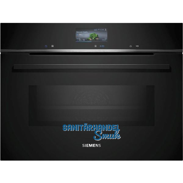 SIEMENS Kompakt-Backofen mit Mikrowelle CM776GKB1 Schwarz -