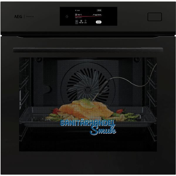AEG Dampfbackofen BS7810T Schwarz Matt -