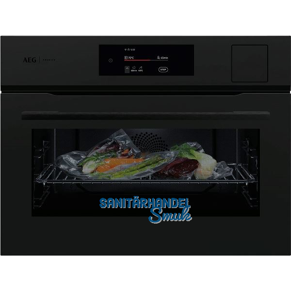 AEG Kompakt-Dampfbackofen CS7900T Schwarz Matt -