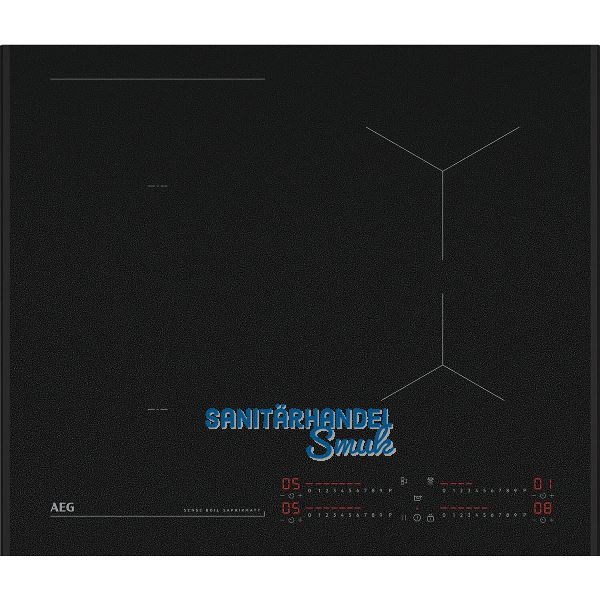 AEG Kochfeld KIB7645AS Glaskeramik Induktion autark -