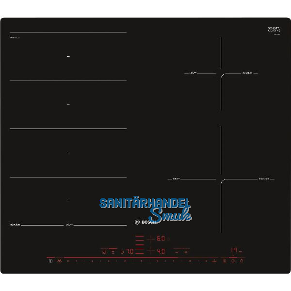 BOSCH Kochfeld PXE601DC1E Glaskeramik Induktion autark