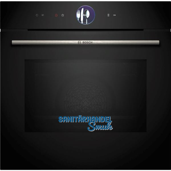 BOSCH Backofen mit Mikrowelle HMG7361B1 Schwarz