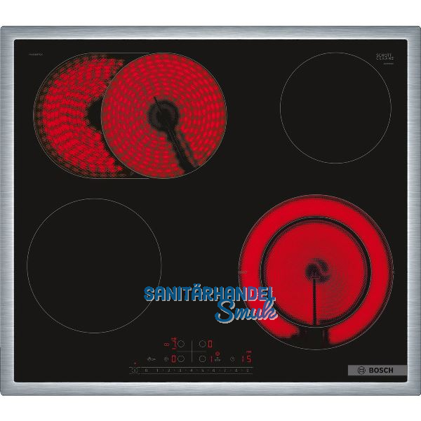 BOSCH Kochfeld PKN645FP2E Glaskeramik Strahlungsheizung autark