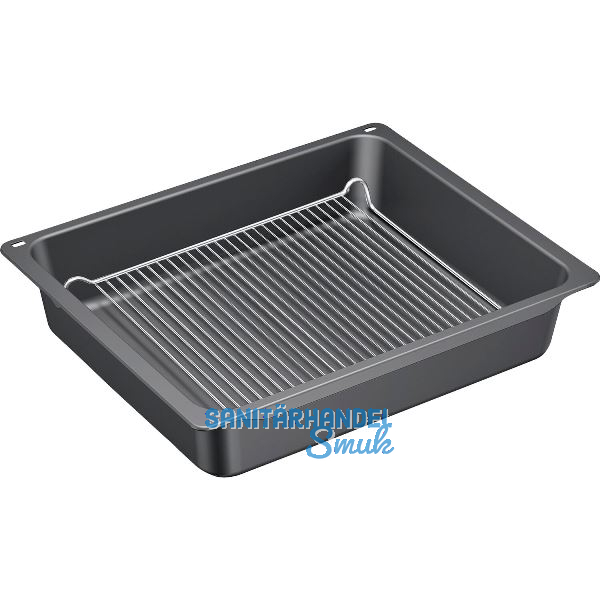 NEFF Profi-Pfanne mit Rost Z12CN10A0 emailliert