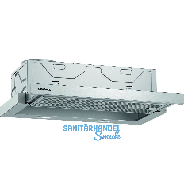 CONSTRUCTA Flachschirmhaube CD30677 mit Griffleiste Edelstahl 600 mm