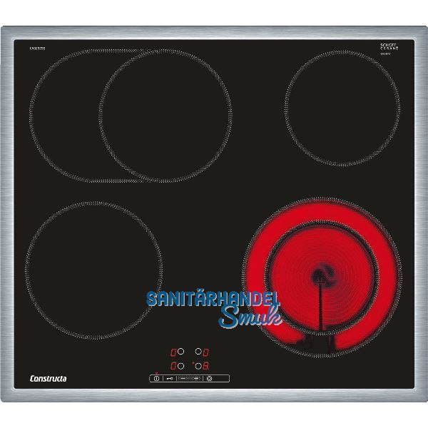 CONSTRUCTA Kochfeld CA323255 Glaskeramik Strahlungsheizung autark