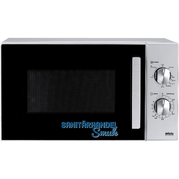 SILVA Stand-Mikrowelle MW-G 25.5 mit Grill Edelstahl