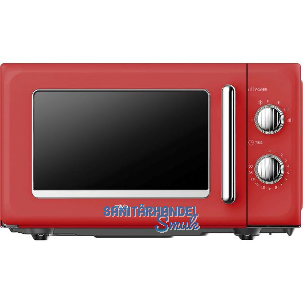 SILVA Retro Stand-Mikrowelle MW-R 25.3 Rot