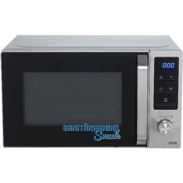 SILVA Stand-Mikrowelle MW-G 20.8 mit Grill Edelstahl