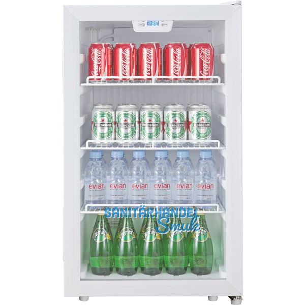 SILVA Stand-Getr�nkek�hlschrank G-KS 1696 mit Glast�r Wei�