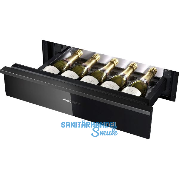 DOMETIC Einbau-Weinschublade DrawBar 5B, Schwarzglas, 140 mm