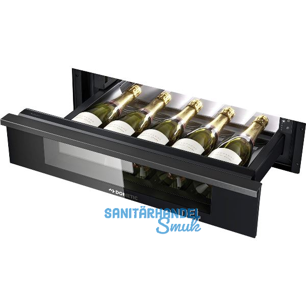 DOMETIC Einbau-Weinschublade DrawBar 5C, transparentes Isolierglas, 140 mm