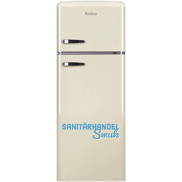 AMICA Retro Stand-K�hl-Gefrierkombination Top Freezer KGC 15635 B Creme