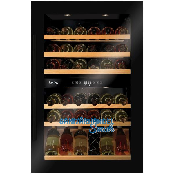 AMICA Einbau-Weink�hlschrank WK 341 220 S Schwarz, 880 mm