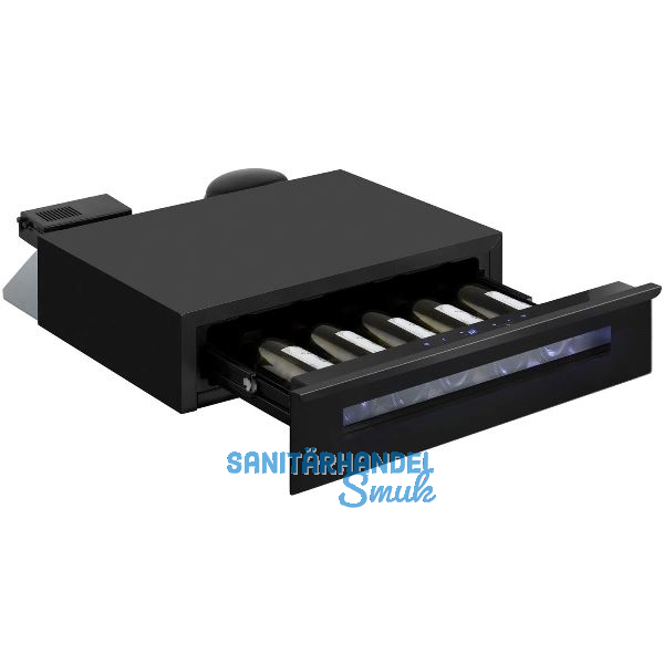 AMICA Einbau-Weinschublade WK 341 400 S Schwarz, 150 mm