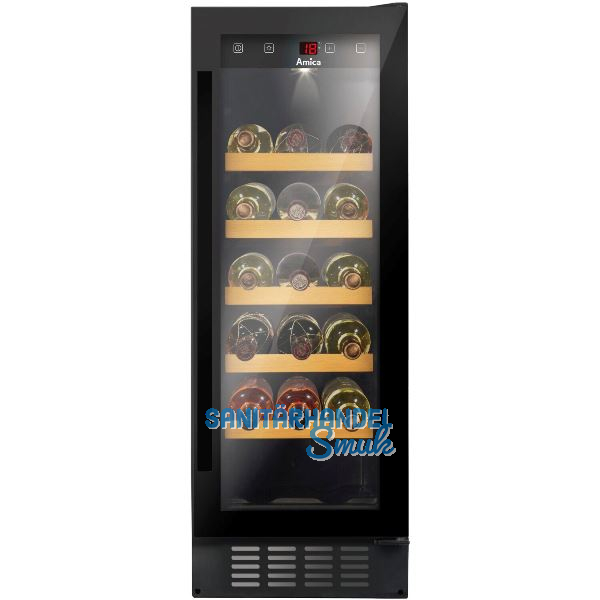 AMICA Unterbau-Weink�hlschrank WK 341 115 S Schwarz, 820 mm