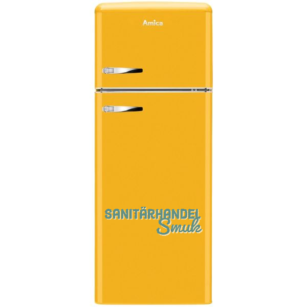 AMICA Retro Stand-K�hl-Gefrierkombination Top Freezer KGC 15633 Y Gelb