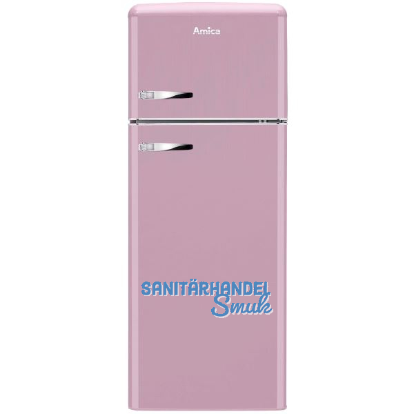 AMICA Retro Stand-K�hl-Gefrierkombination Top Freezer KGC 15636 P Rosa