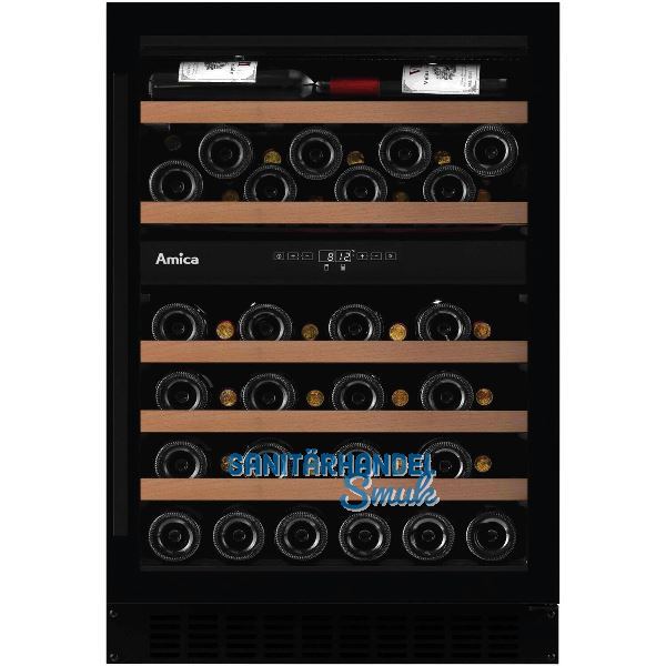 AMICA Unterbau-Weink�hlschrank WK 341 118 S Schwarz, 880-950 mm
