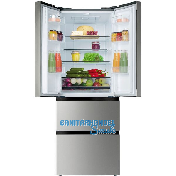 AMICA French Door K�hl-Gefrierkombination KGCN 388 180 E Edelstahl-Effekt