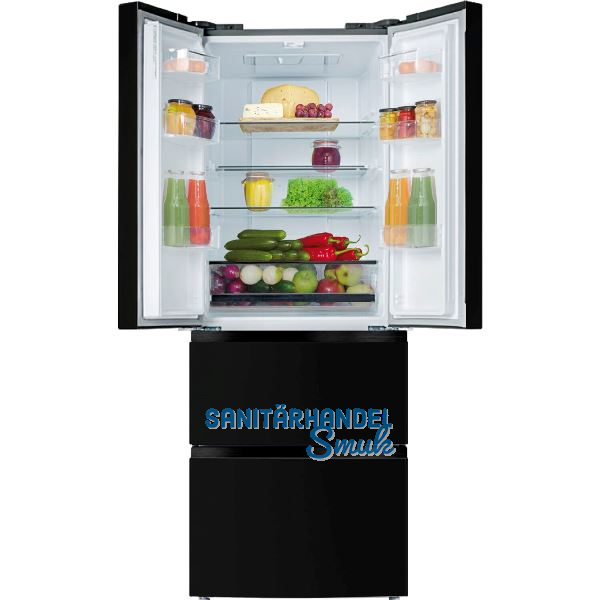 AMICA French Door K�hl-Gefrierkombination KGCN 388 180 SW Schwarz