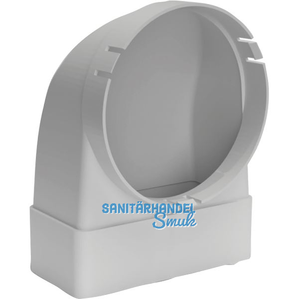 OPTIMAIRO Umlenkst�ck ohne Stutzen 111 x 54 Kunststoff wei�