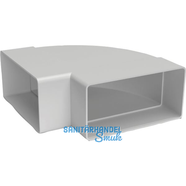 OPTIMAIRO Flachkanalbogen 90� waagerecht 111 x 54 Kunststoff wei�