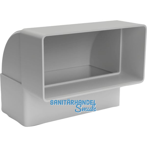 OPTIMAIRO Flachkanalbogen 90� senkrecht 111 x 54 Kunststoff wei�